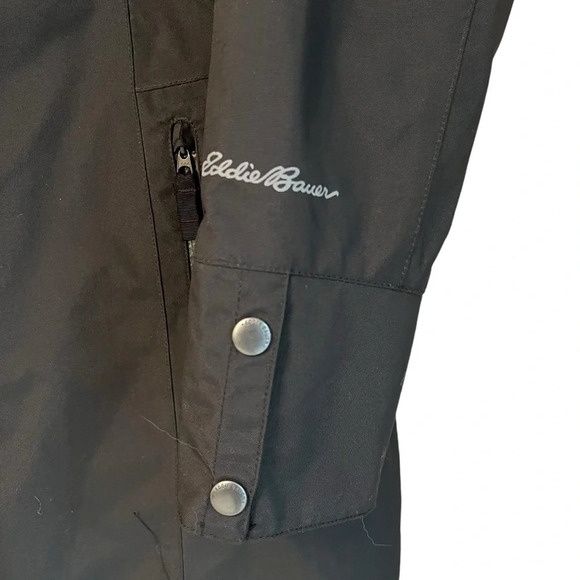 Eddie Bauer Women’s Eastsider Weatheredge Trench Coat Black Large Rain Layer - Picture 6 of 9